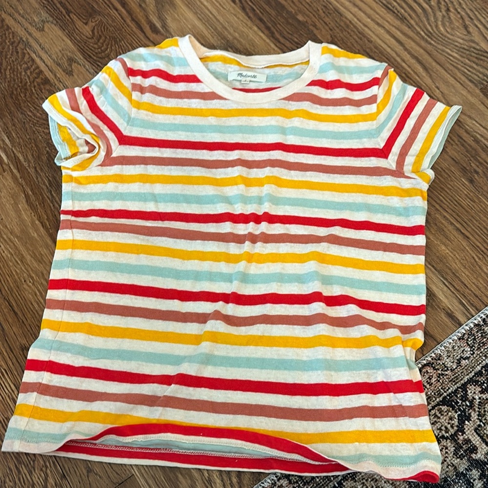 Madewell Fun Striped Everyday Tee - Small